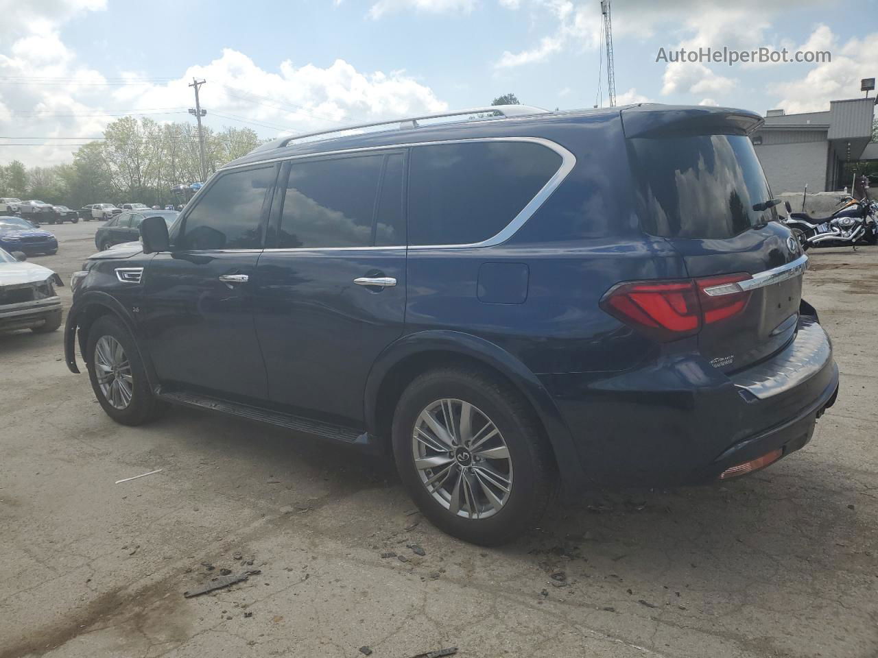 2018 Infiniti Qx80 Base Blue vin: JN8AZ2NE5J9191569