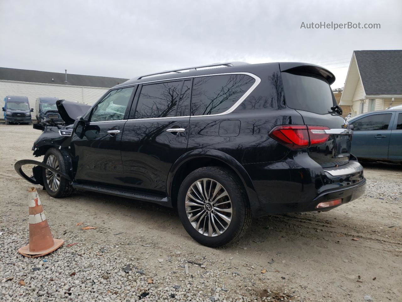 2018 Infiniti Qx80 Base Black vin: JN8AZ2NE6J9191015