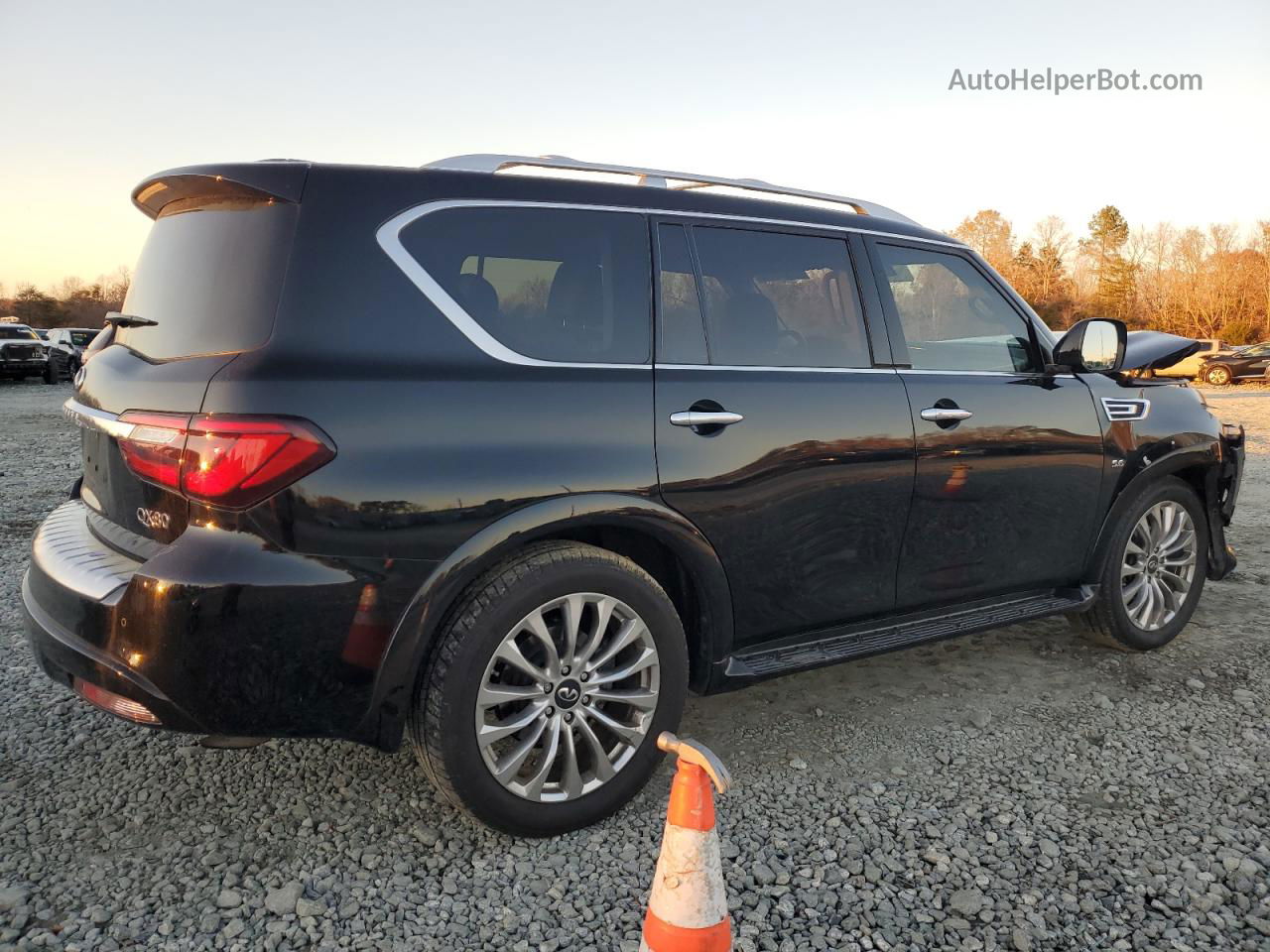 2018 Infiniti Qx80 Base Black vin: JN8AZ2NE6J9193640