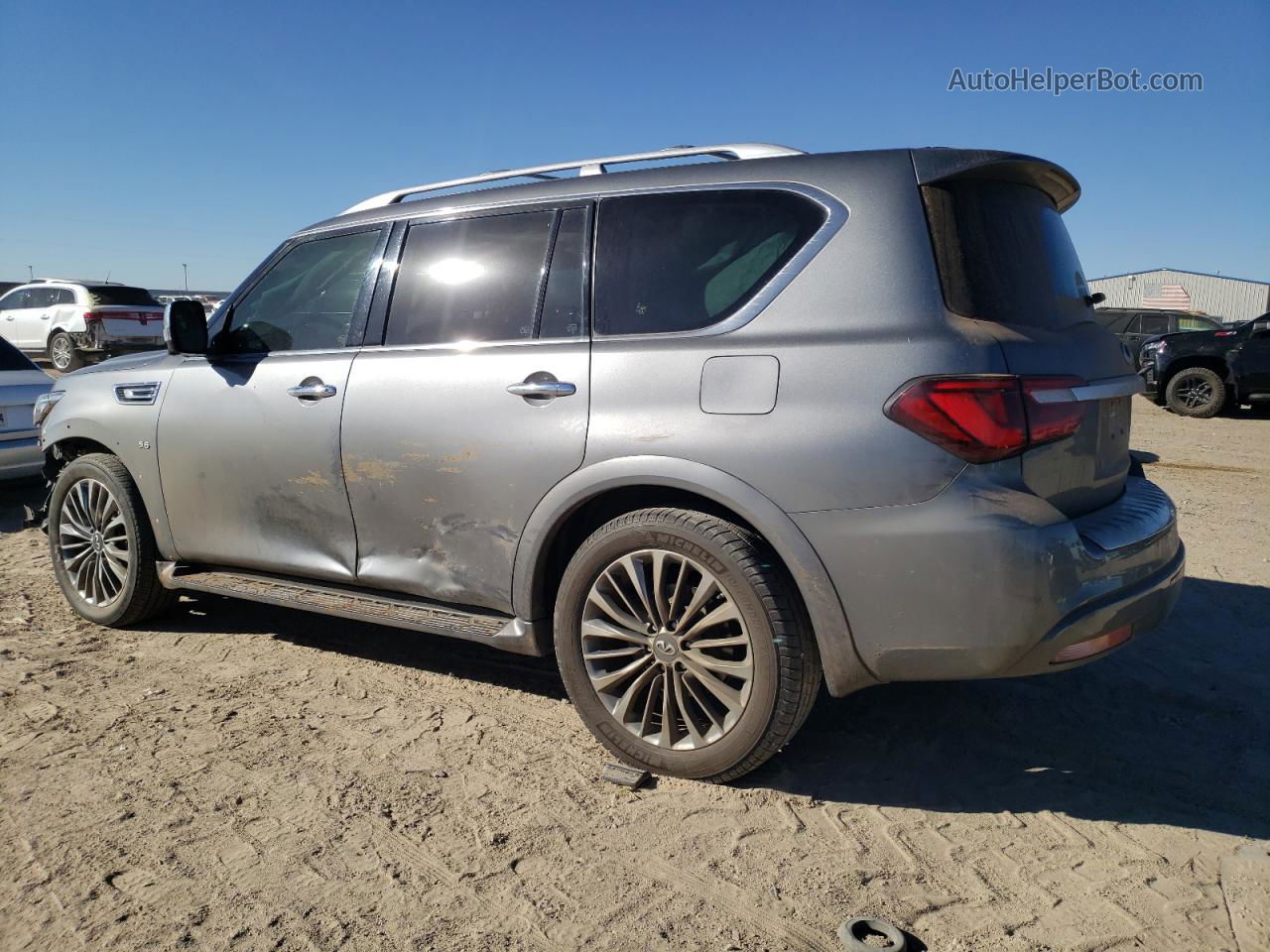 2018 Infiniti Qx80 Base Gray vin: JN8AZ2NE6J9194724