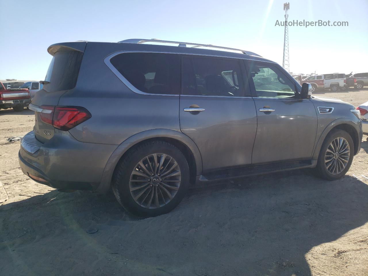 2018 Infiniti Qx80 Base Gray vin: JN8AZ2NE6J9194724