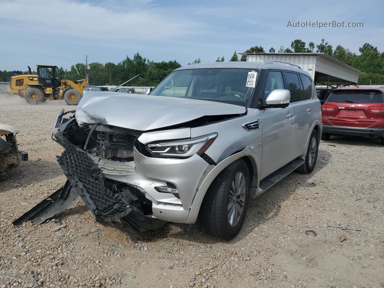 2019 Infiniti Qx80 Luxe Серый vin: JN8AZ2NE7K9235816