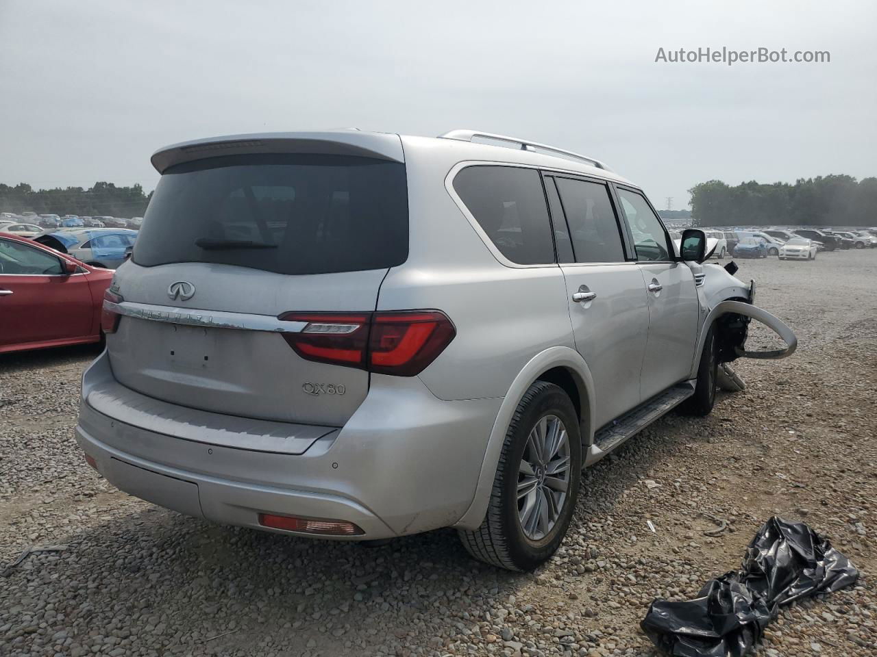 2019 Infiniti Qx80 Luxe Серый vin: JN8AZ2NE7K9235816