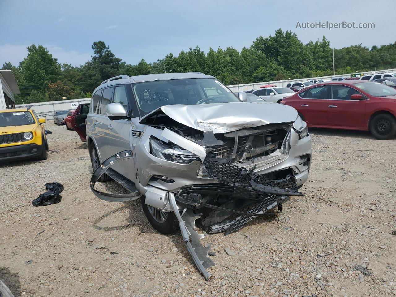 2019 Infiniti Qx80 Luxe Серый vin: JN8AZ2NE7K9235816