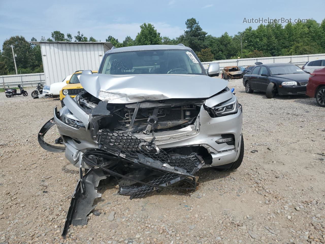 2019 Infiniti Qx80 Luxe Серый vin: JN8AZ2NE7K9235816