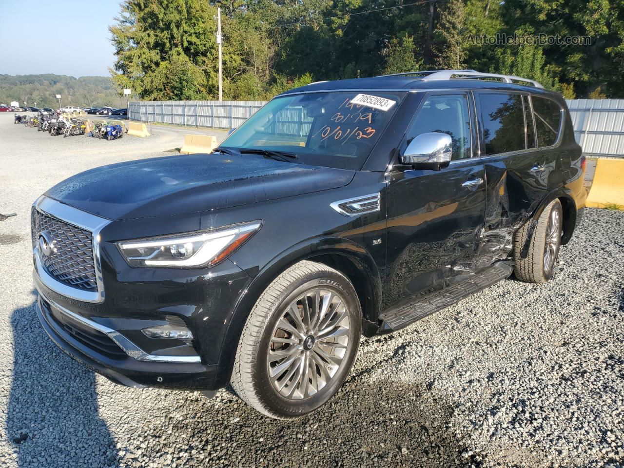 2019 Infiniti Qx80 Luxe Черный vin: JN8AZ2NE7K9238179