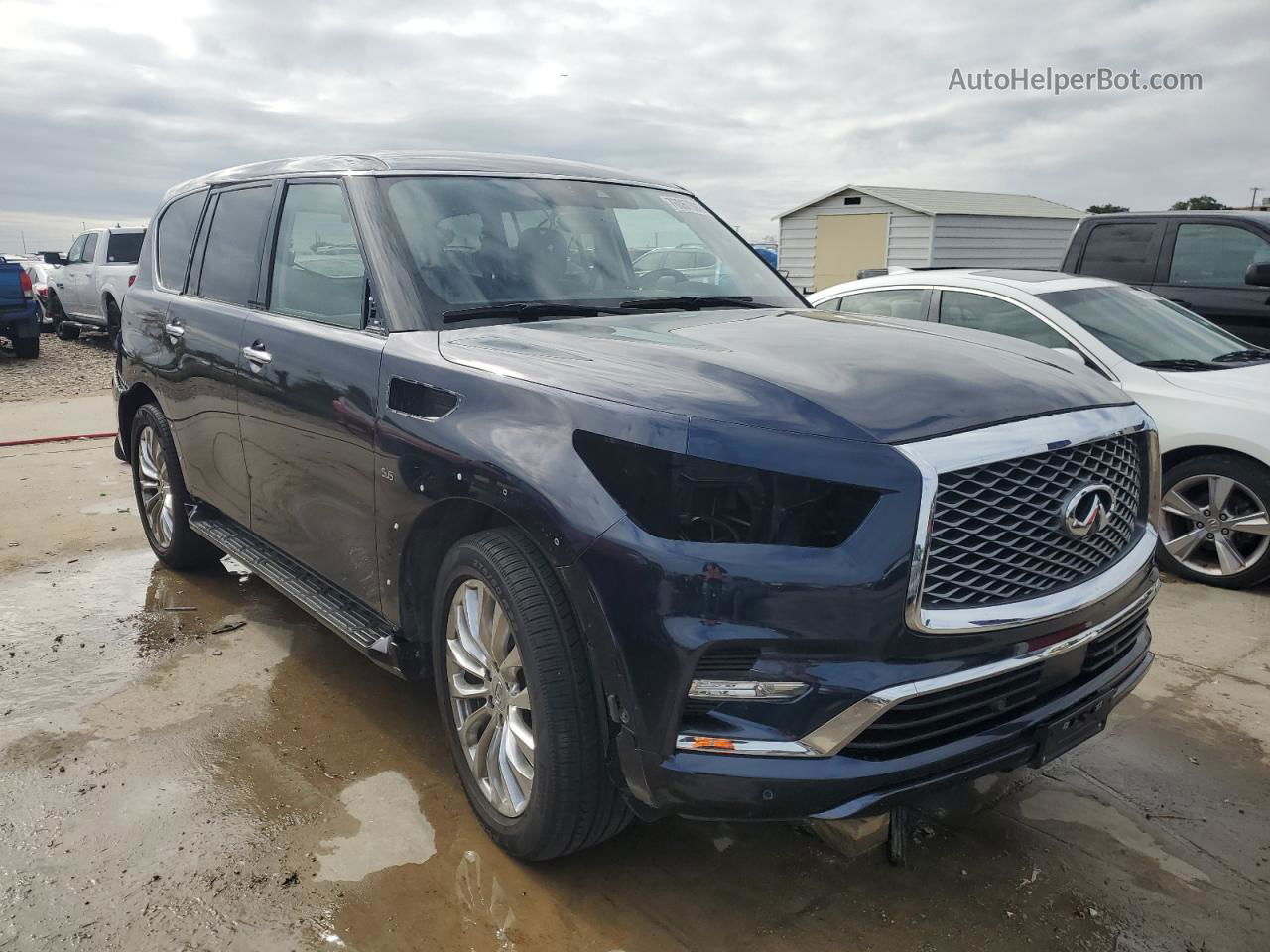 2019 Infiniti Qx80 Luxe Blue vin: JN8AZ2NE8K9234349