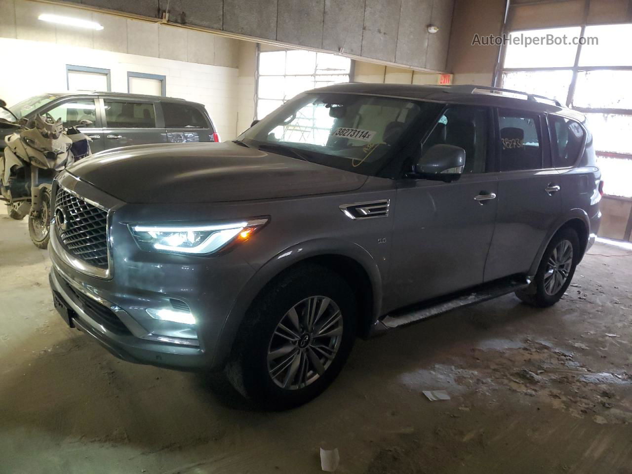 2018 Infiniti Qx80 Base Gray vin: JN8AZ2NE9J9192935