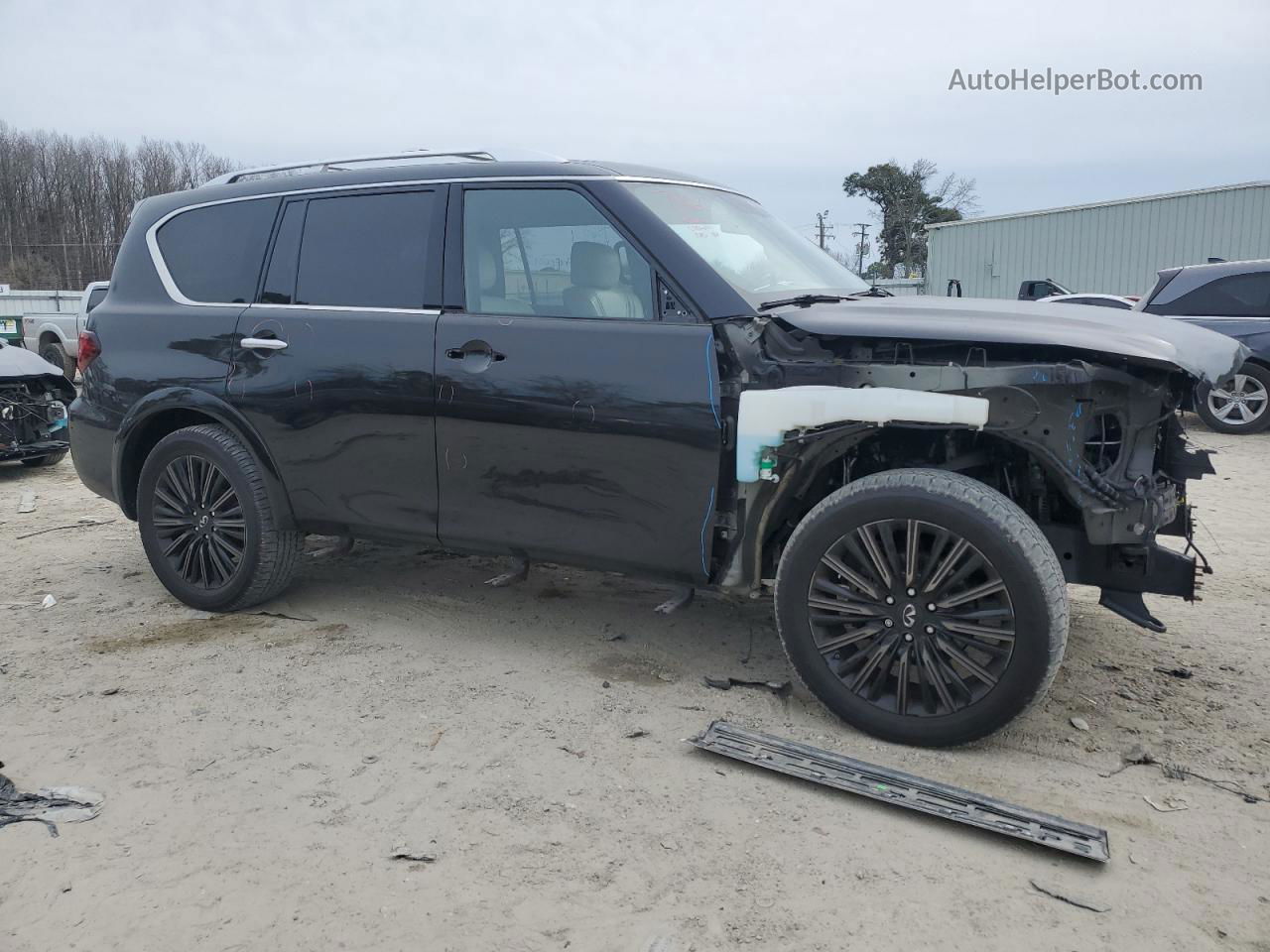 2019 Infiniti Qx80 Luxe Серый vin: JN8AZ2NE9K9230133