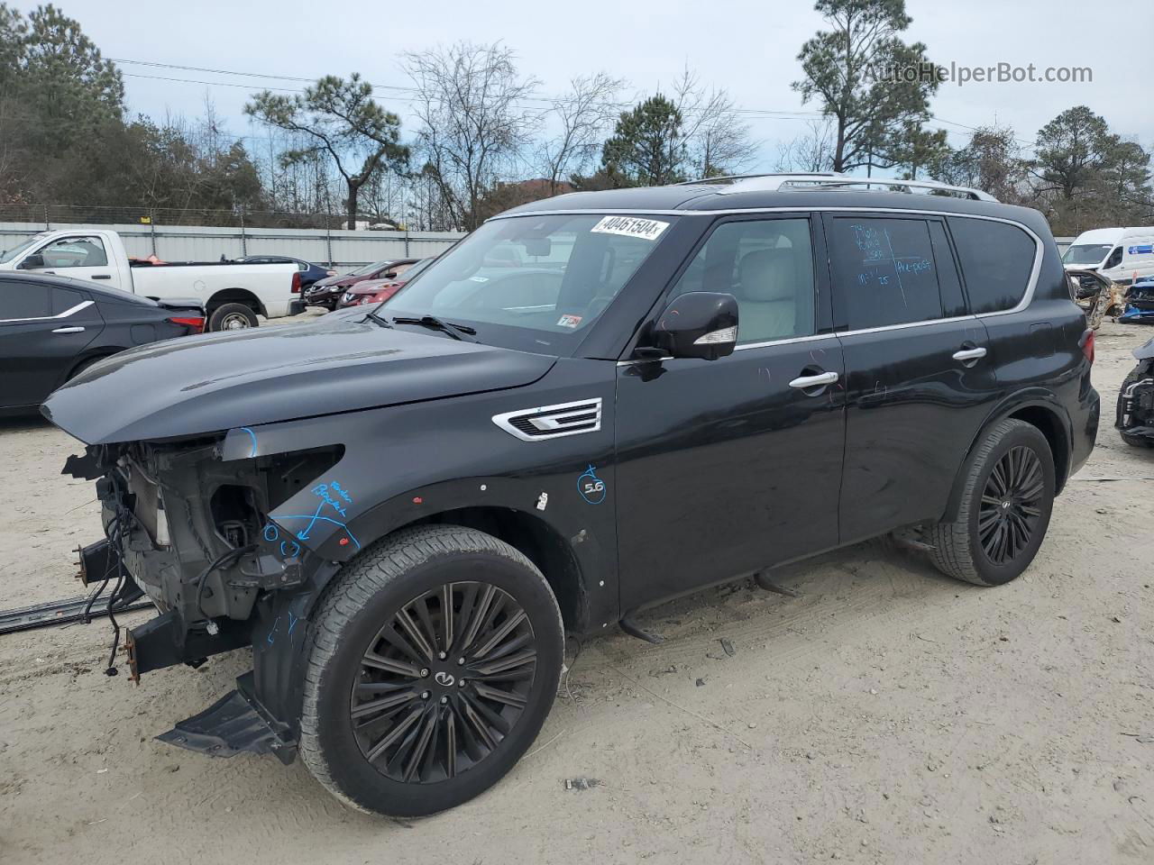 2019 Infiniti Qx80 Luxe Серый vin: JN8AZ2NE9K9230133