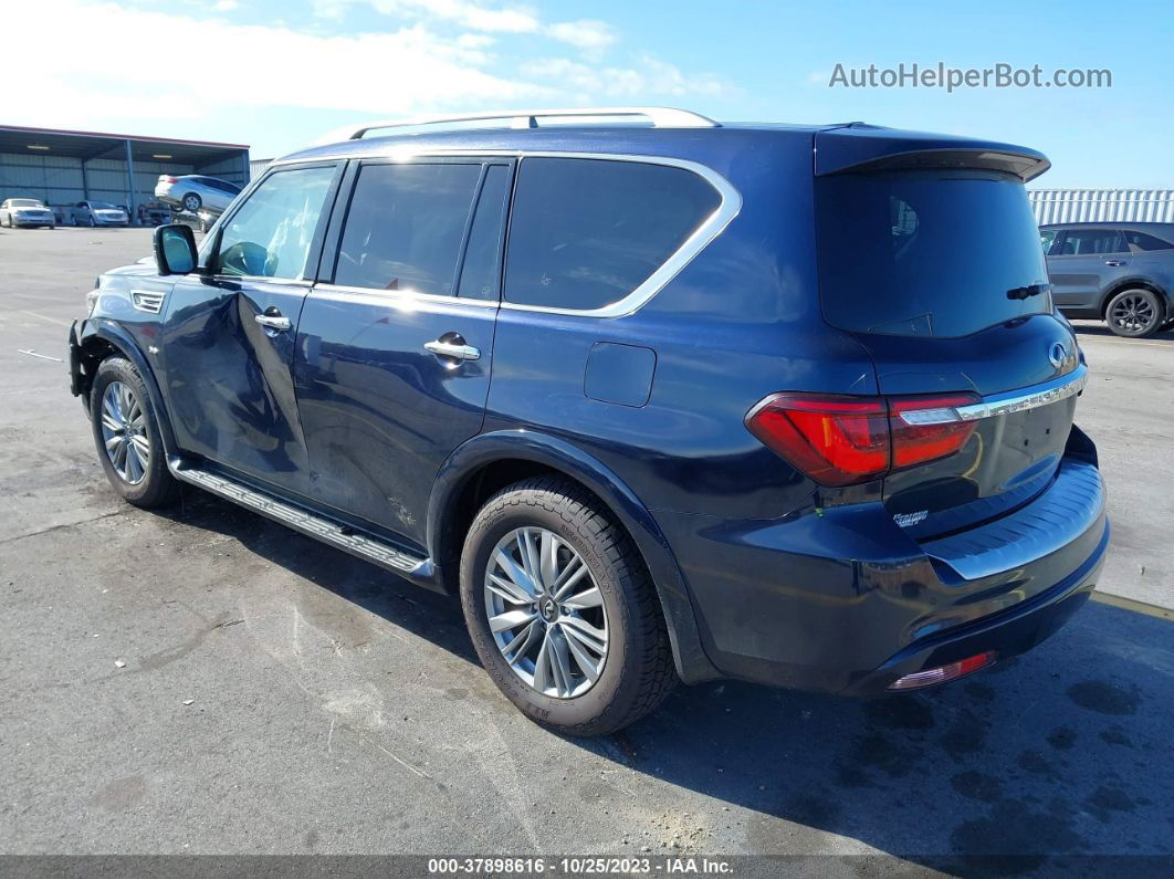 2019 Infiniti Qx80 Luxe Dark Blue vin: JN8AZ2NE9K9237454