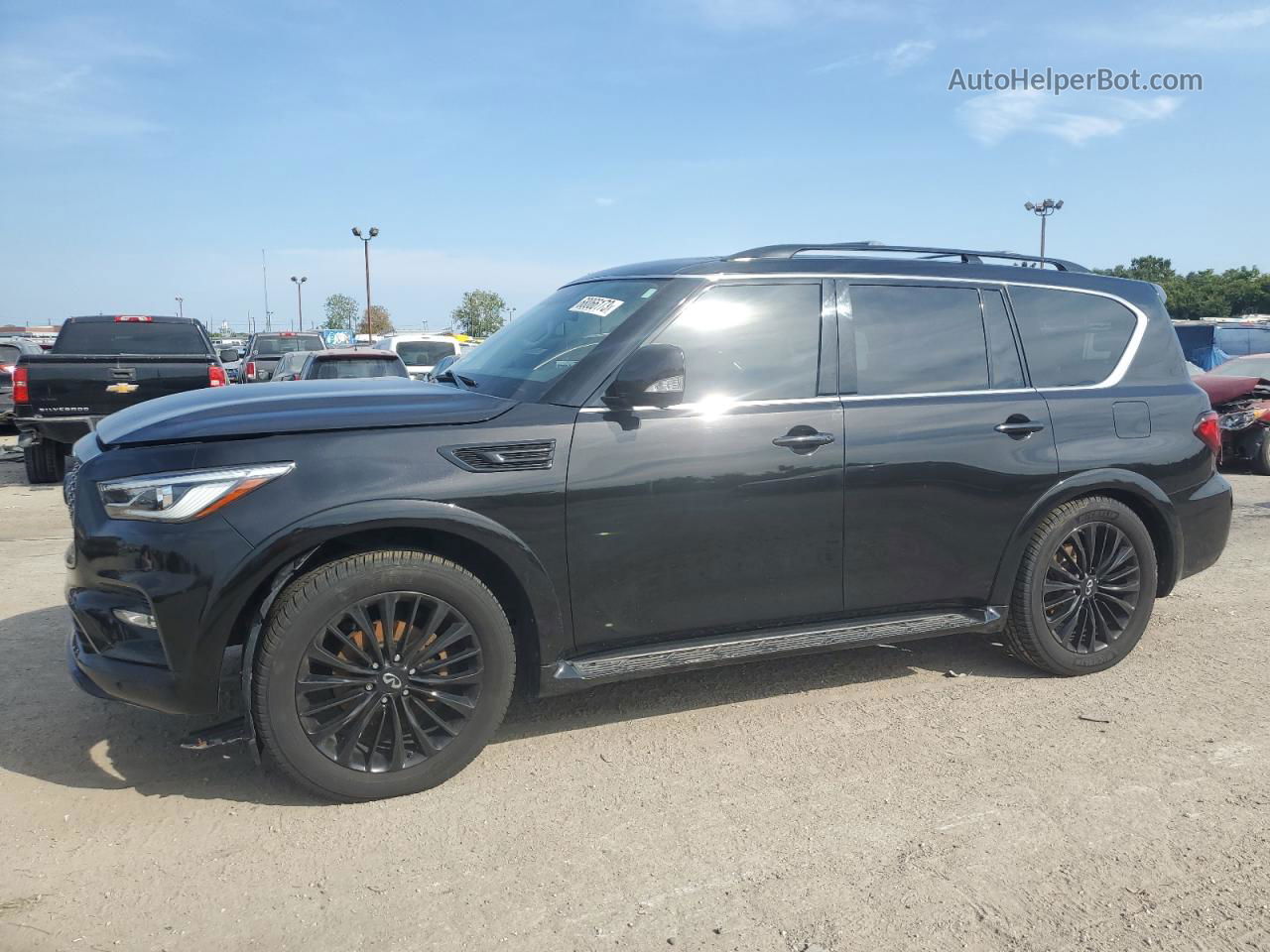 2018 Infiniti Qx80 Base Black vin: JN8AZ2NEXJ9190255