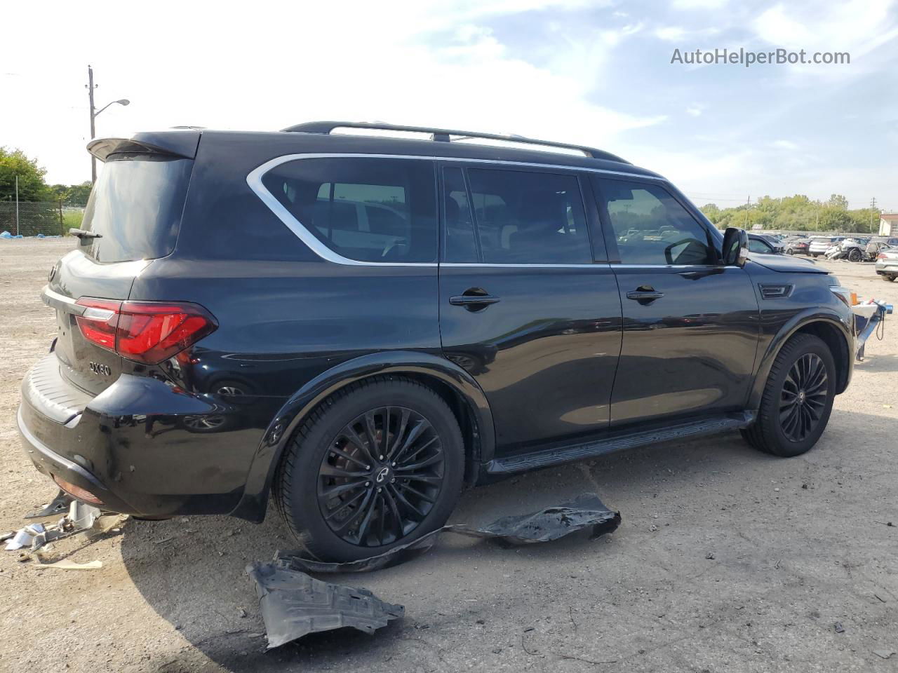 2018 Infiniti Qx80 Base Black vin: JN8AZ2NEXJ9190255