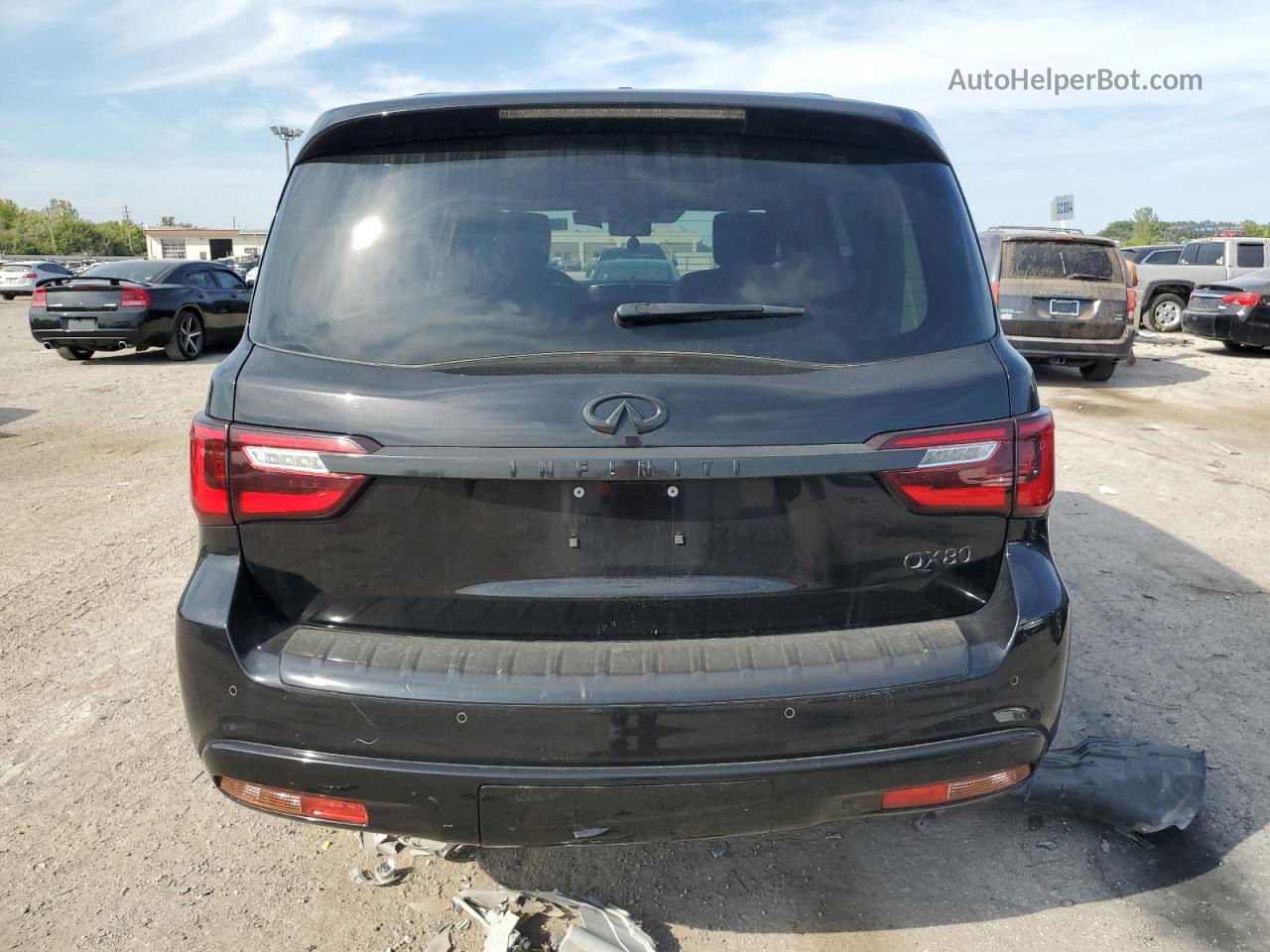 2018 Infiniti Qx80 Base Black vin: JN8AZ2NEXJ9190255