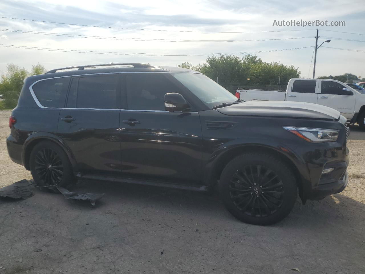 2018 Infiniti Qx80 Base Black vin: JN8AZ2NEXJ9190255