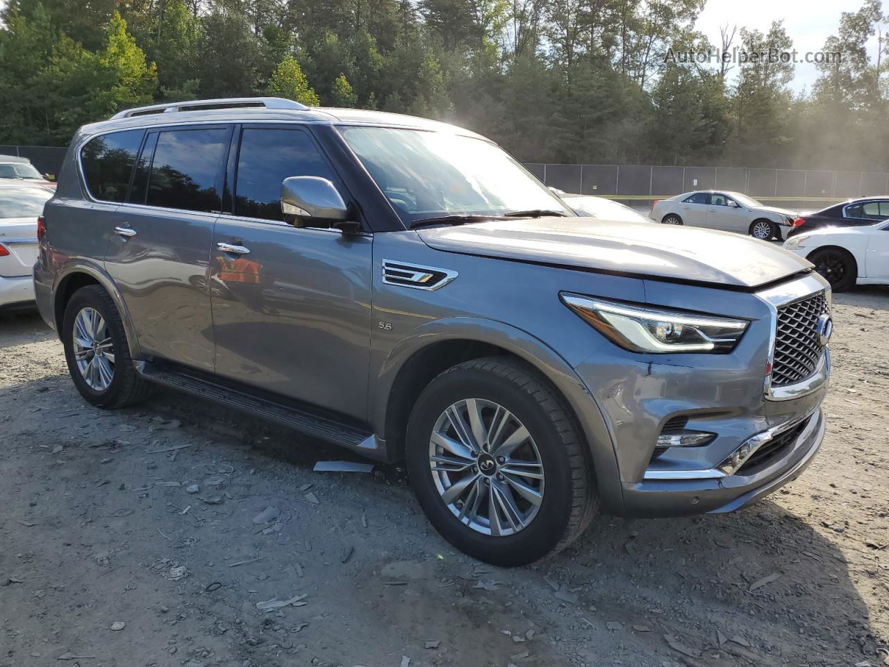 2018 Infiniti Qx80 Base Silver vin: JN8AZ2NEXJ9193513