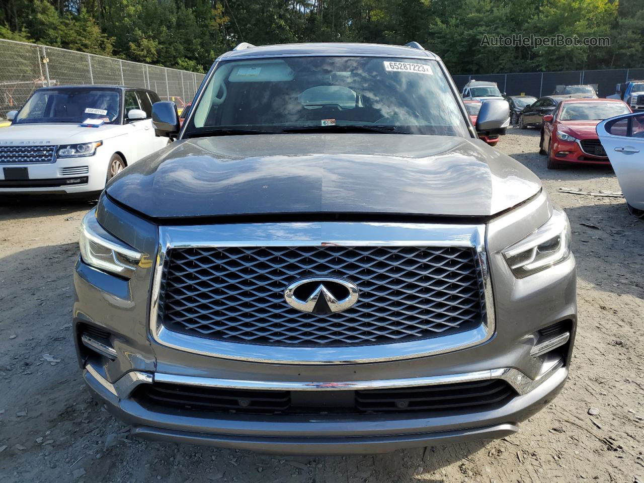 2018 Infiniti Qx80 Base Silver vin: JN8AZ2NEXJ9193513