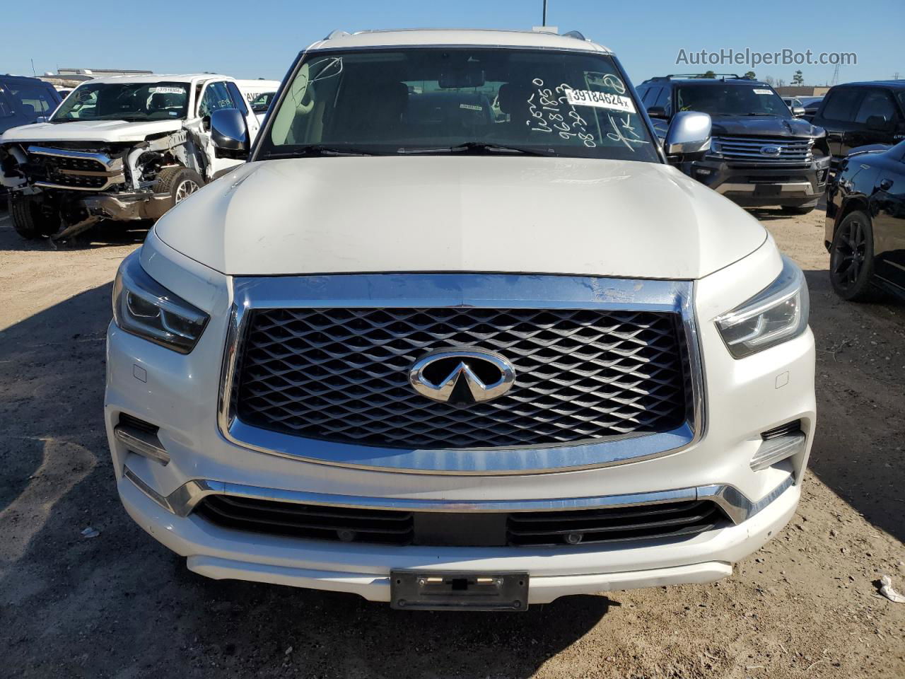 2019 Infiniti Qx80 Luxe White vin: JN8AZ2NF0K9681850