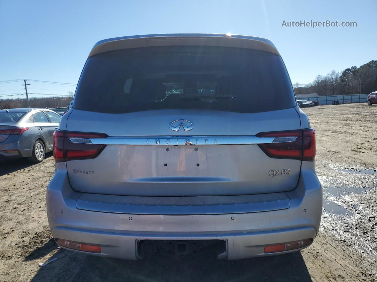 2019 Infiniti Qx80 Luxe Silver vin: JN8AZ2NF0K9683064