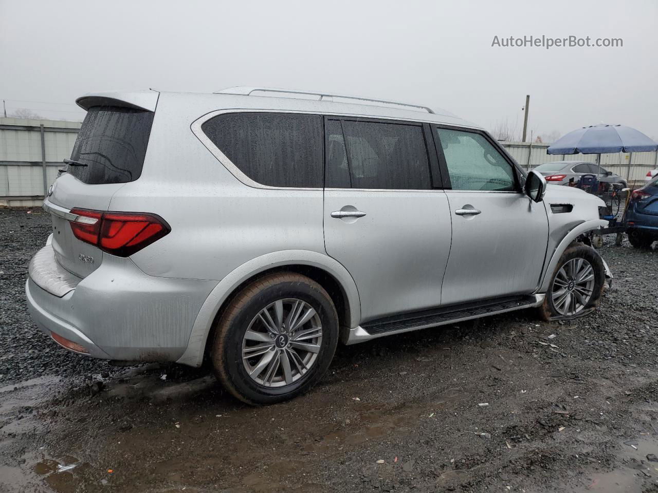 2019 Infiniti Qx80 Luxe Silver vin: JN8AZ2NF0K9686031