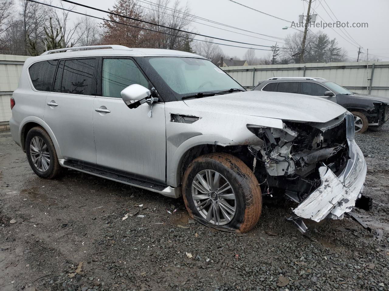 2019 Infiniti Qx80 Luxe Silver vin: JN8AZ2NF0K9686031