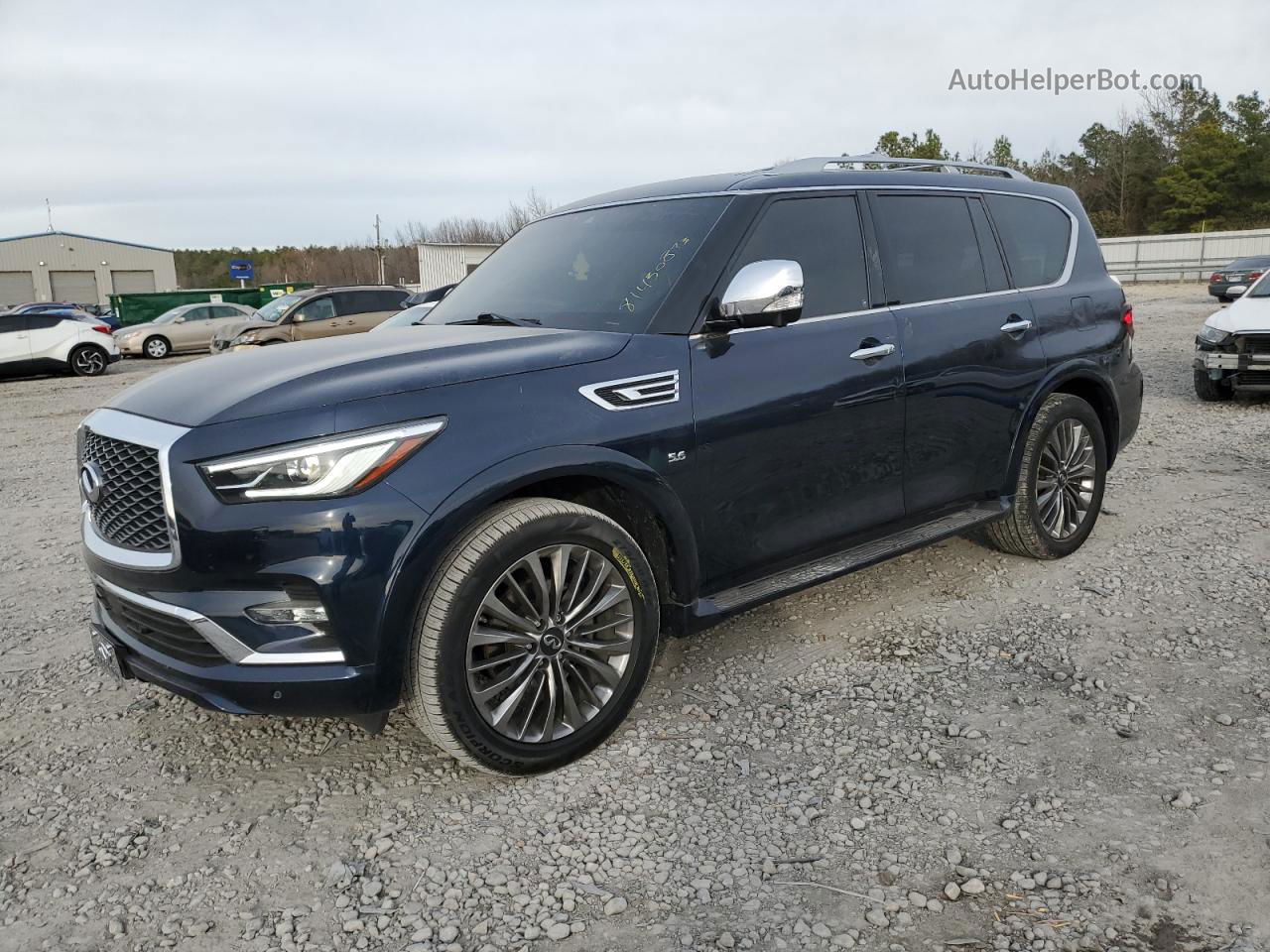 2018 Infiniti Qx80 Base Blue vin: JN8AZ2NF2J9660237