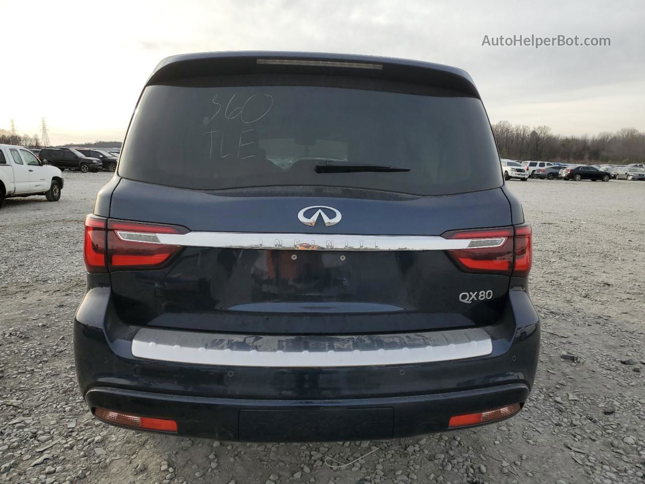 2018 Infiniti Qx80 Base Blue vin: JN8AZ2NF2J9660237