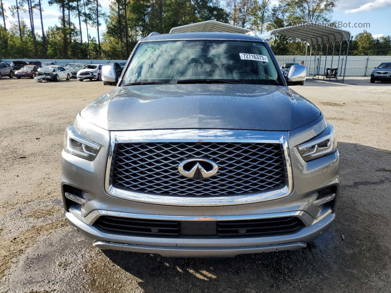 2018 Infiniti Qx80 Base Gray vin: JN8AZ2NF2J9663297