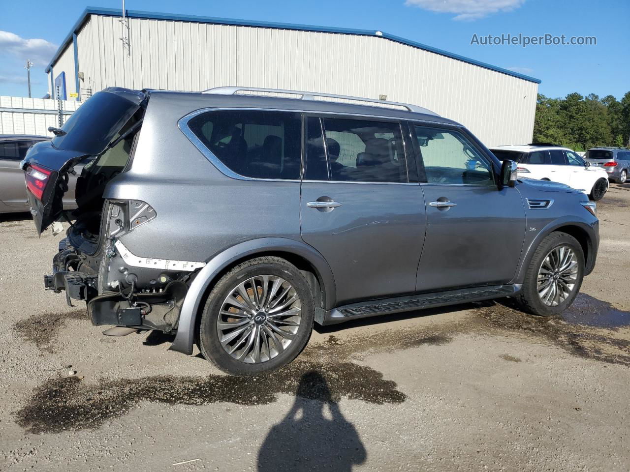 2018 Infiniti Qx80 Base Gray vin: JN8AZ2NF2J9663297