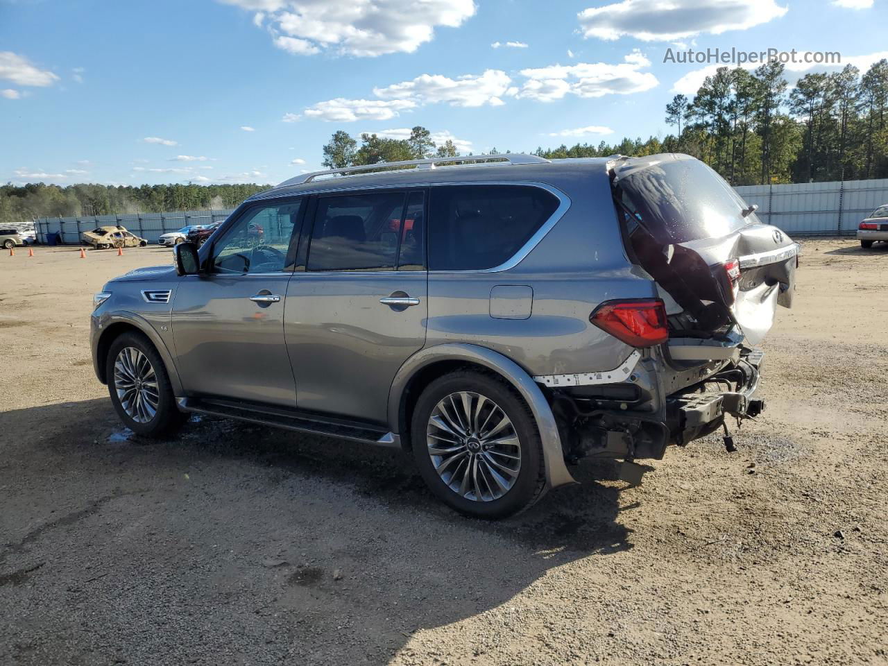 2018 Infiniti Qx80 Base Gray vin: JN8AZ2NF2J9663297