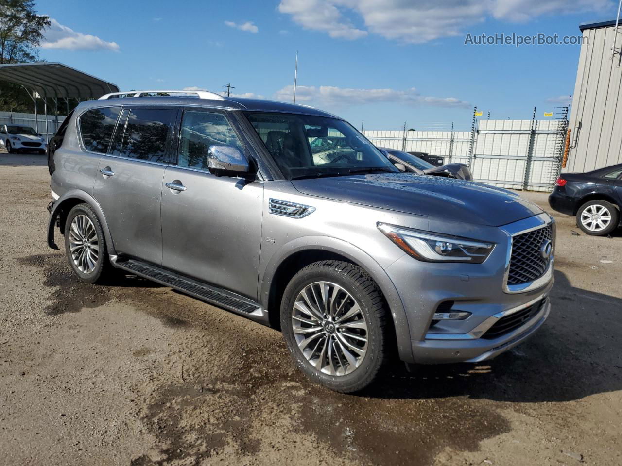 2018 Infiniti Qx80 Base Gray vin: JN8AZ2NF2J9663297