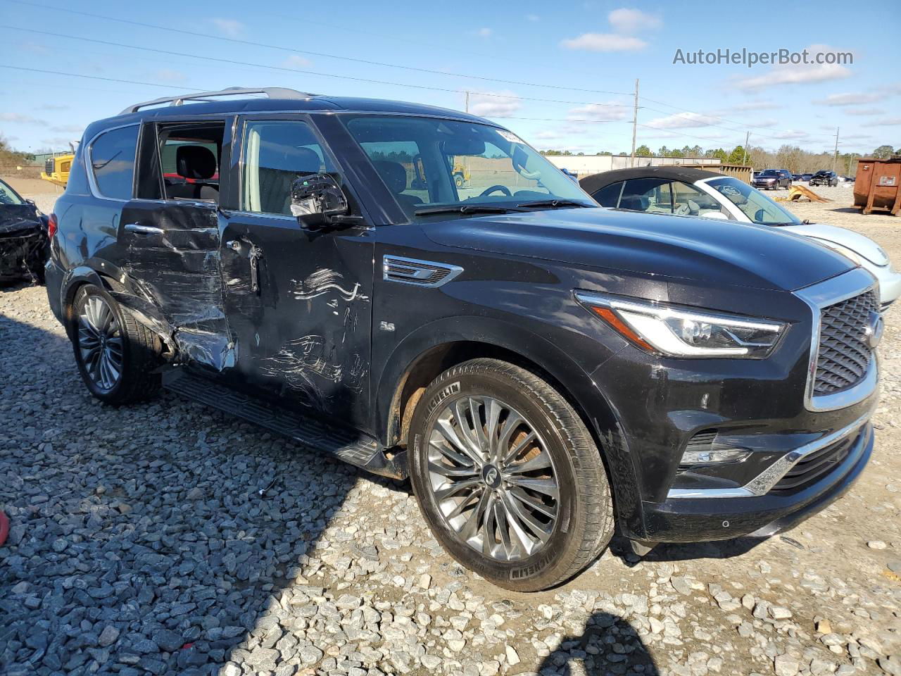 2019 Infiniti Qx80 Luxe Черный vin: JN8AZ2NF2K9680120