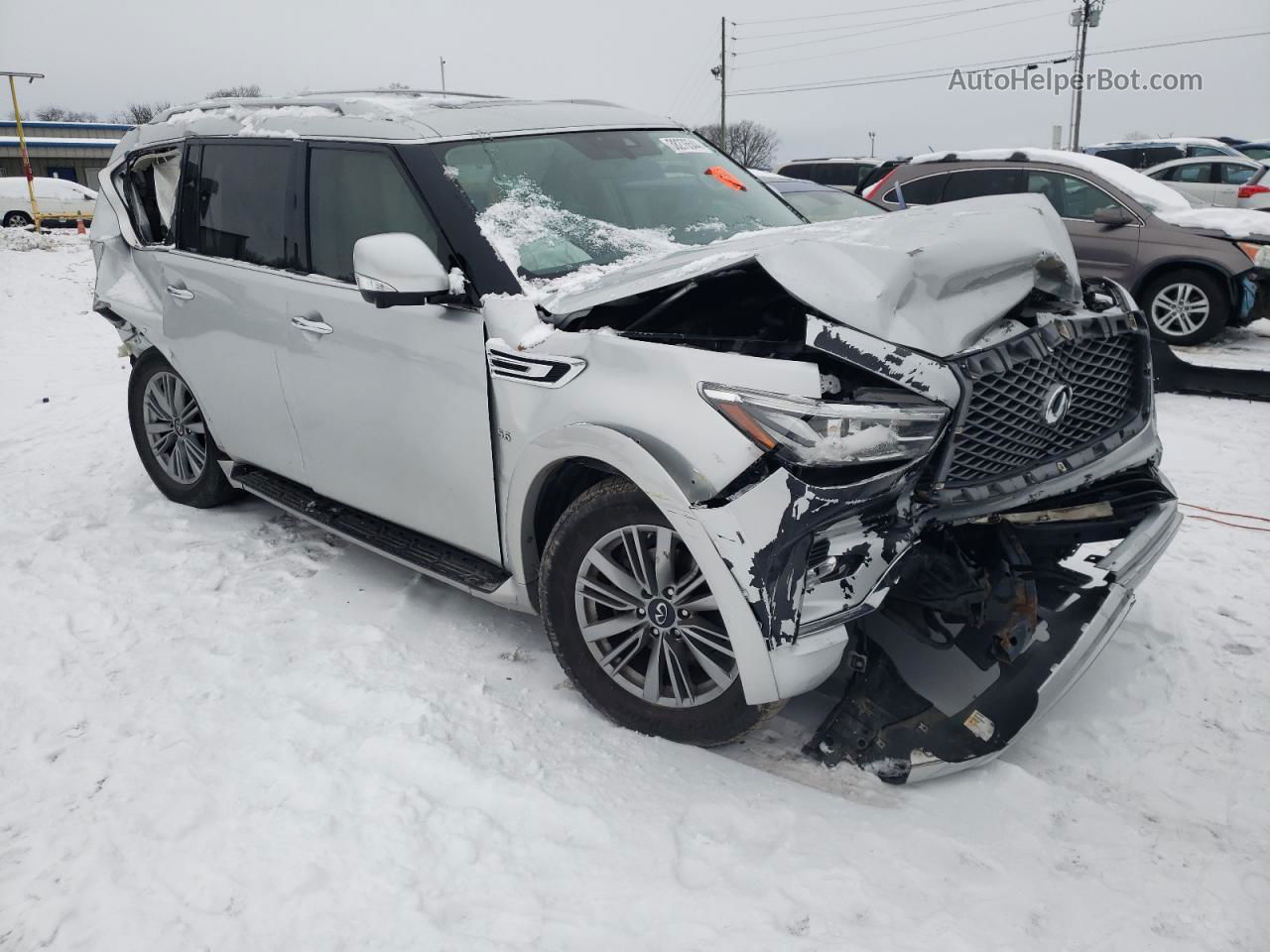 2019 Infiniti Qx80 Luxe Серебряный vin: JN8AZ2NF2K9689173