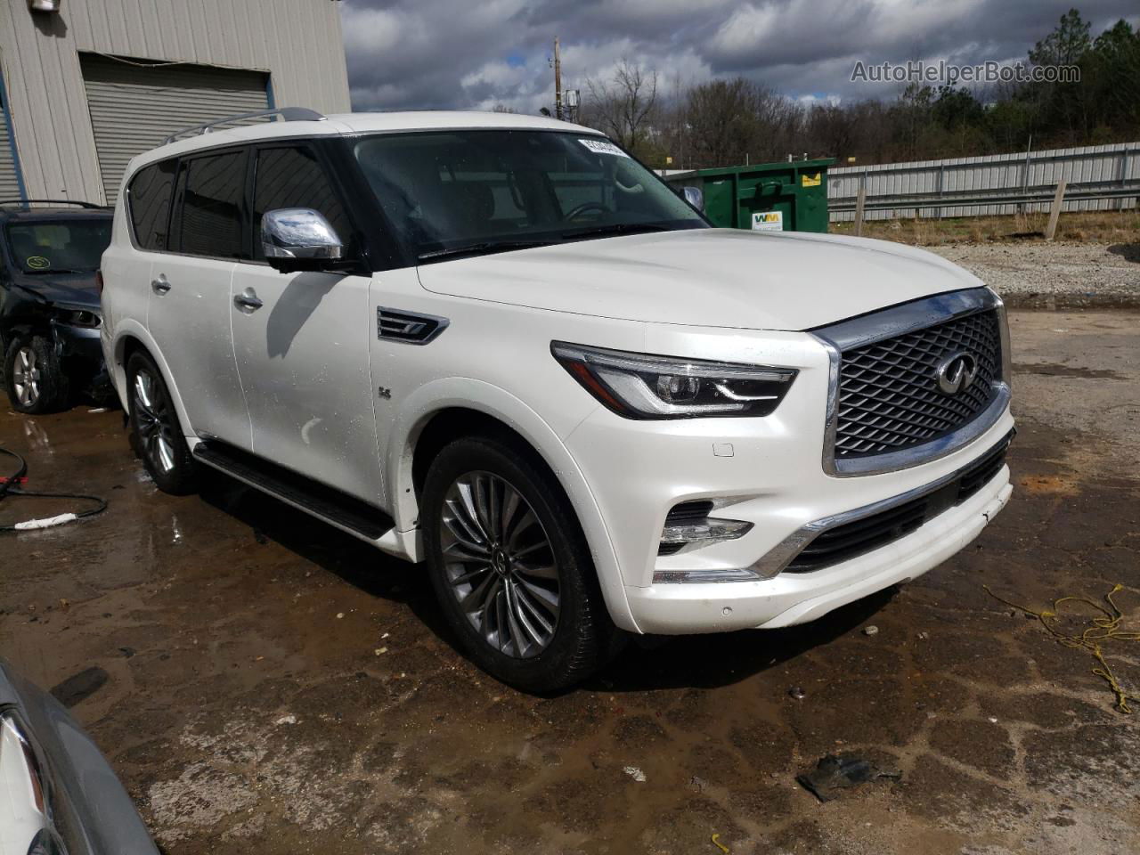 2018 Infiniti Qx80 Base White vin: JN8AZ2NF3J9661106