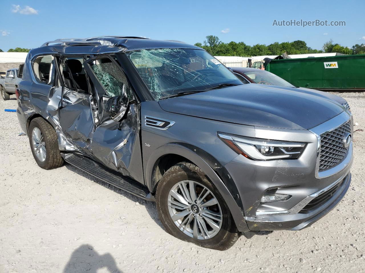 2018 Infiniti Qx80 Base Gray vin: JN8AZ2NF3J9663700