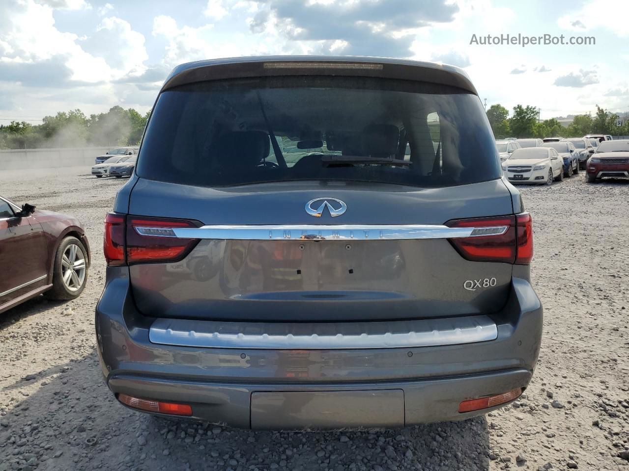 2018 Infiniti Qx80 Base Gray vin: JN8AZ2NF3J9663700