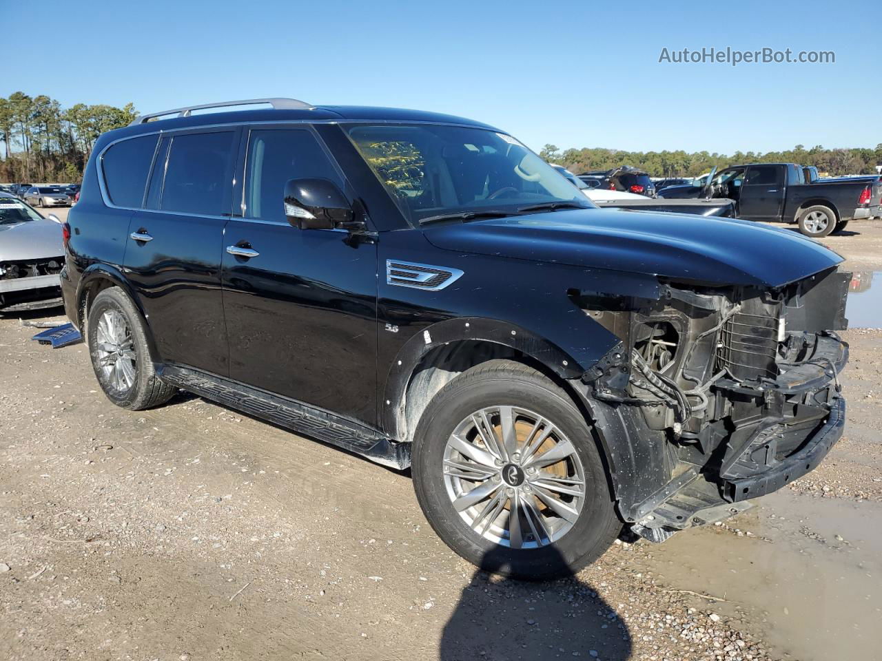 2018 Infiniti Qx80 Base Black vin: JN8AZ2NF4J9664371