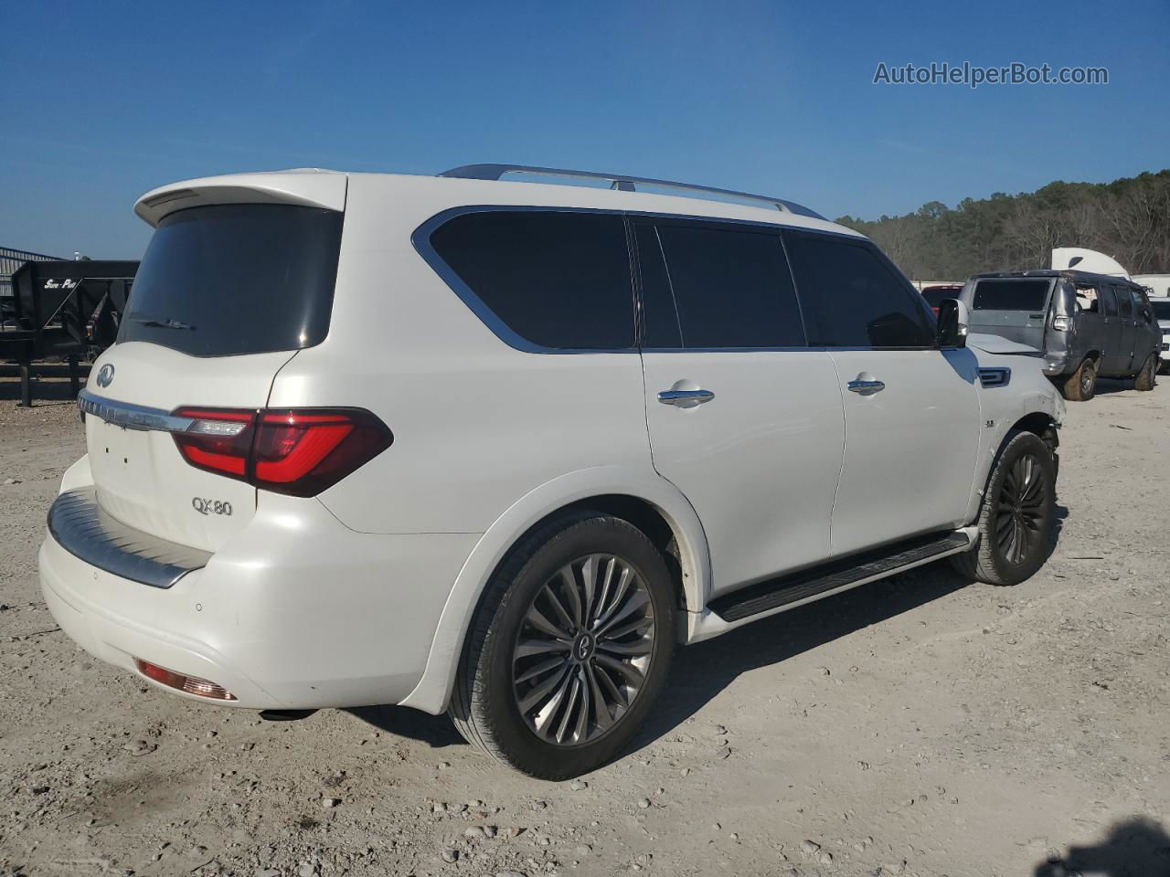 2018 Infiniti Qx80 Base Белый vin: JN8AZ2NF4J9664659