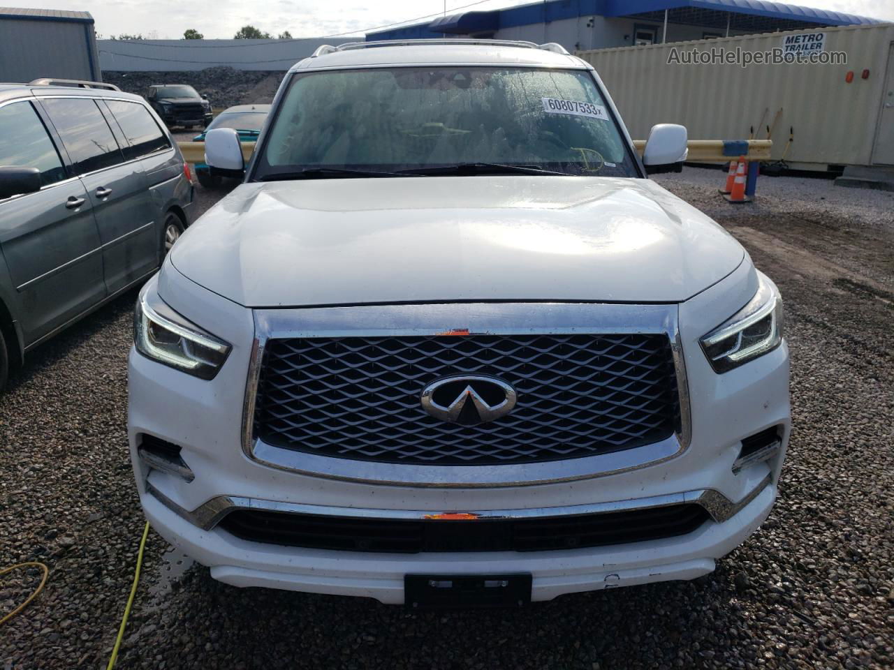 2019 Infiniti Qx80 Luxe White vin: JN8AZ2NF4K9682936