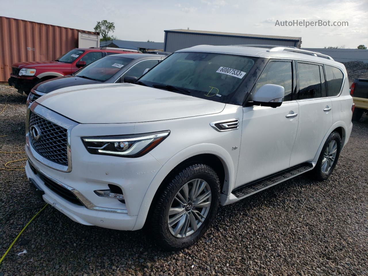 2019 Infiniti Qx80 Luxe White vin: JN8AZ2NF4K9682936