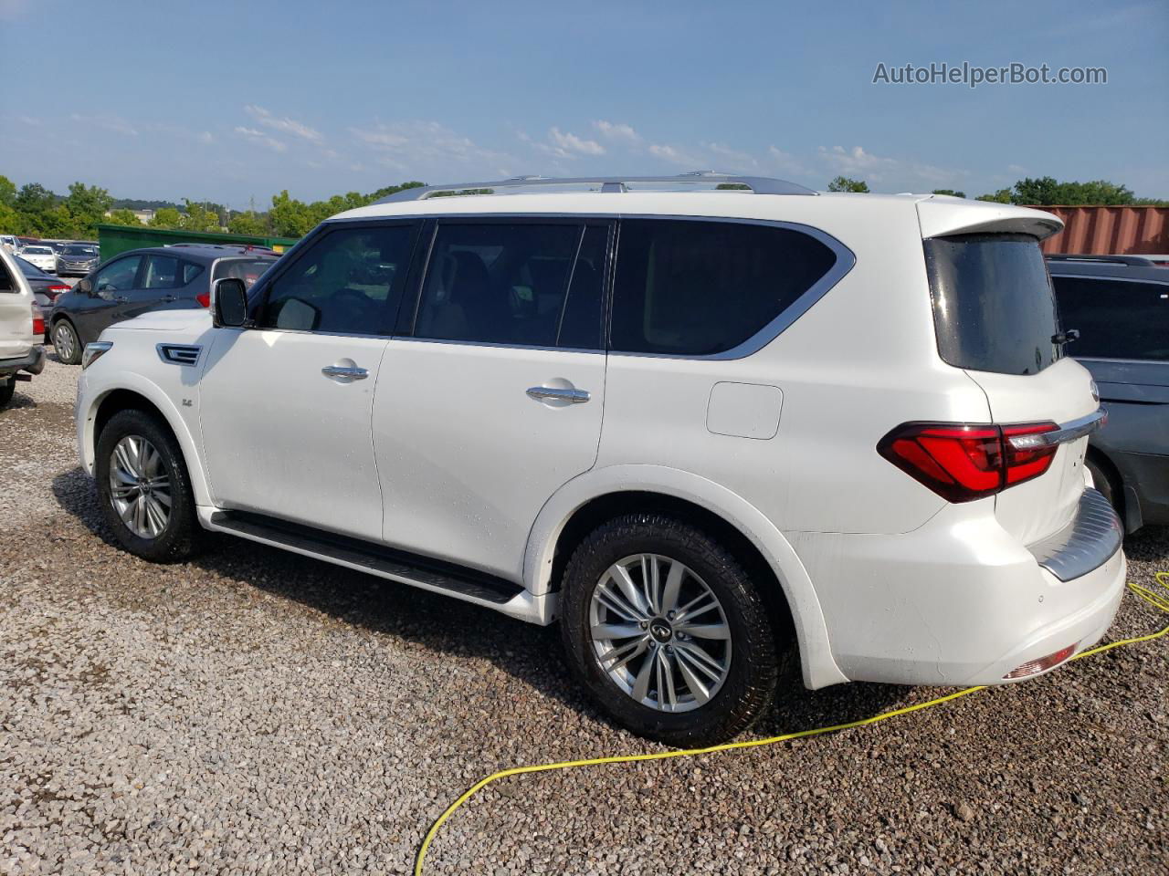 2019 Infiniti Qx80 Luxe White vin: JN8AZ2NF4K9682936