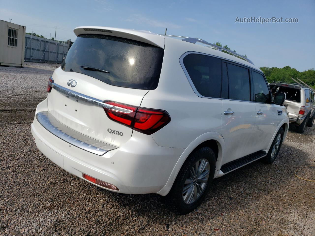 2019 Infiniti Qx80 Luxe White vin: JN8AZ2NF4K9682936