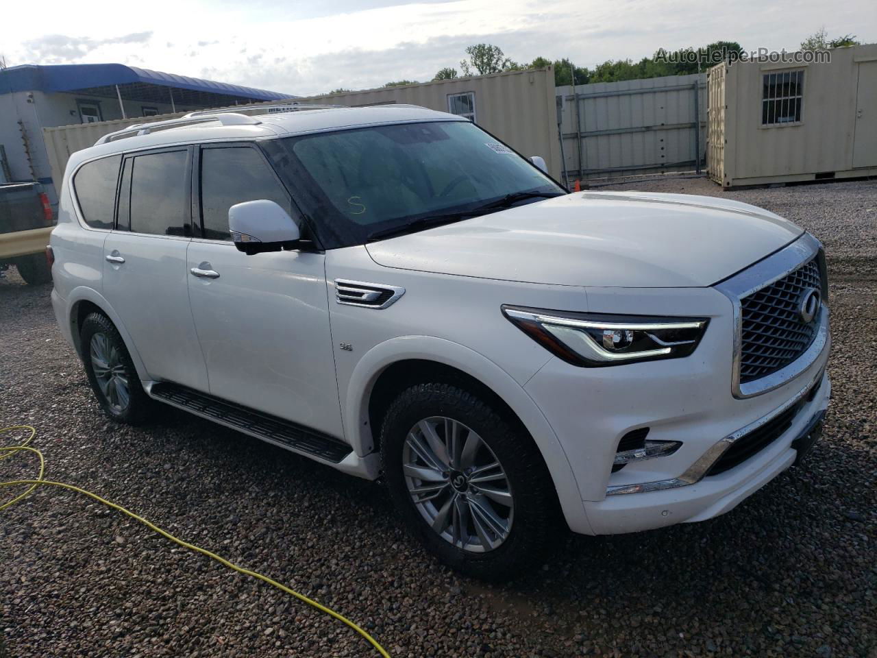 2019 Infiniti Qx80 Luxe White vin: JN8AZ2NF4K9682936