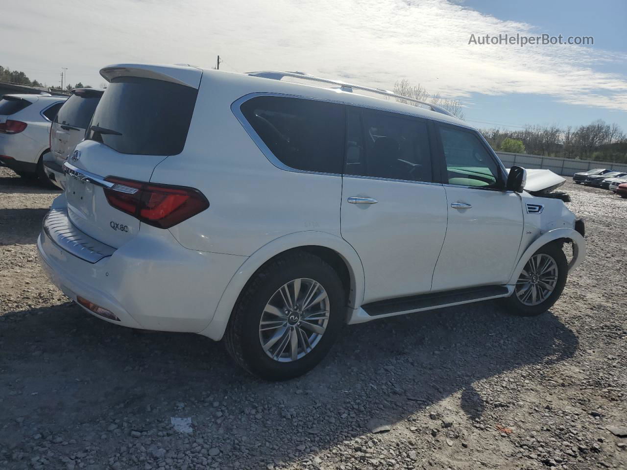 2018 Infiniti Qx80 Base White vin: JN8AZ2NF5J9661365