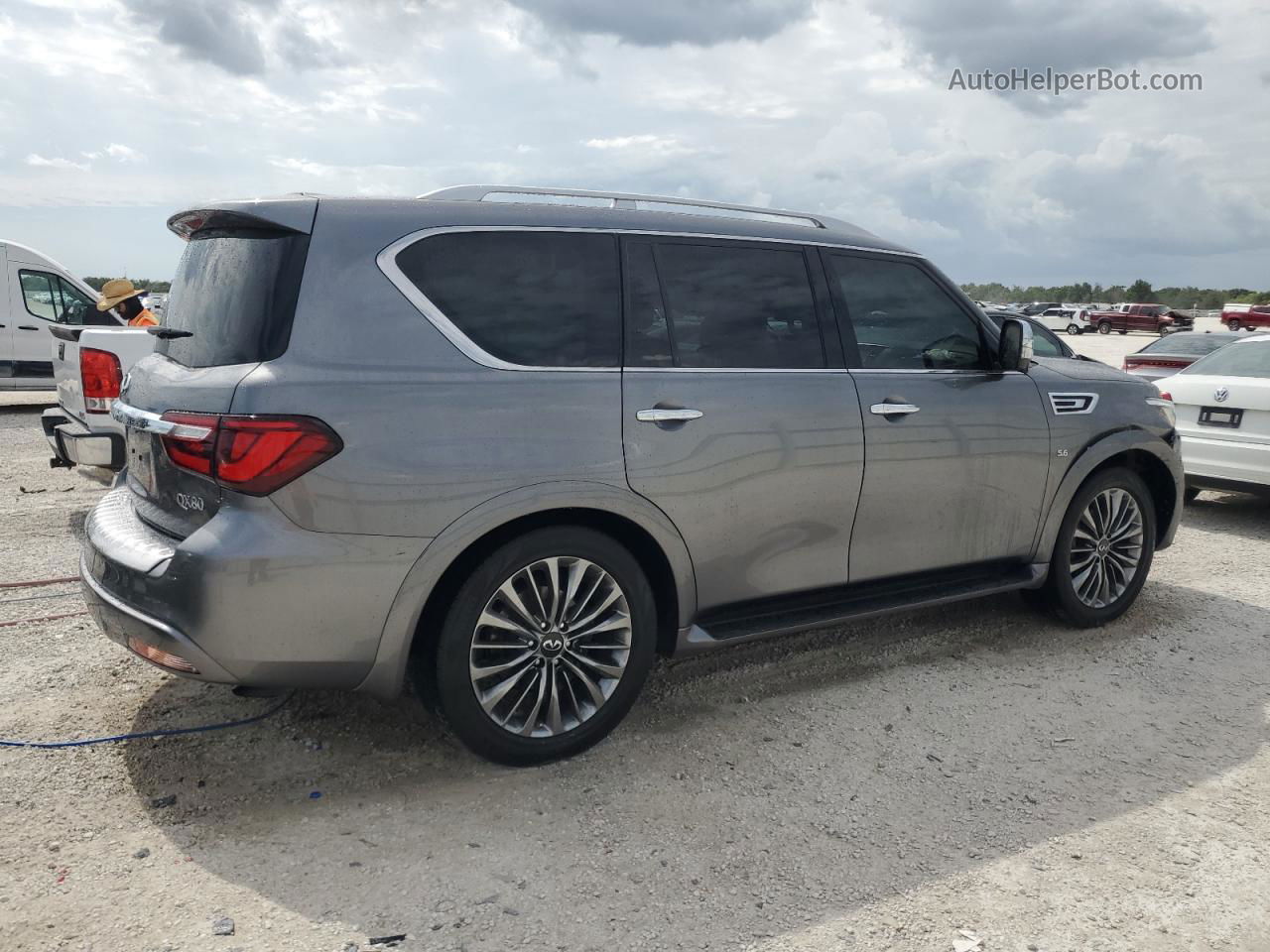 2019 Infiniti Qx80 Luxe Gray vin: JN8AZ2NF5K9688857