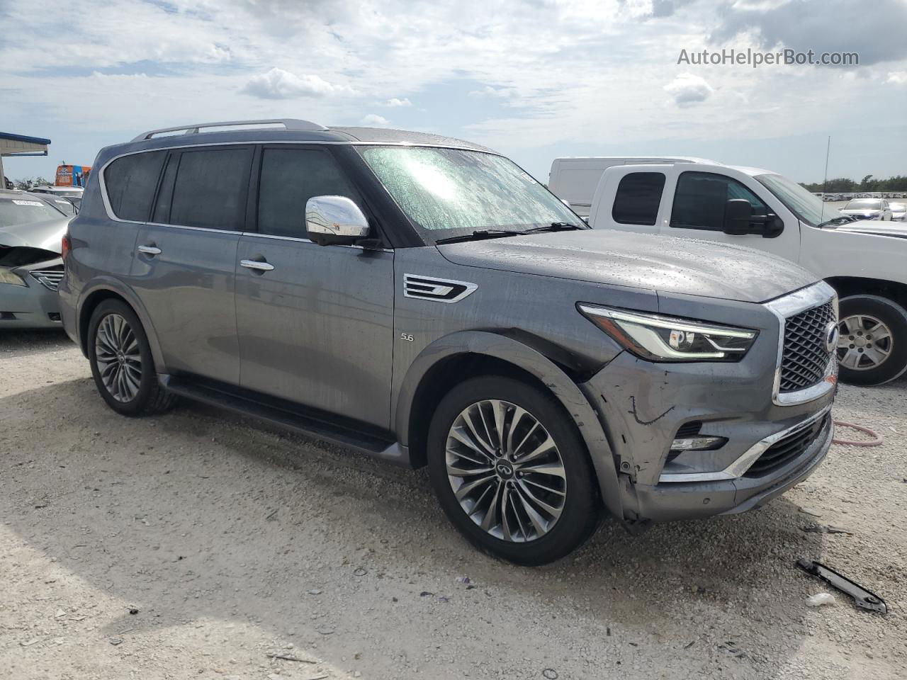 2019 Infiniti Qx80 Luxe Gray vin: JN8AZ2NF5K9688857