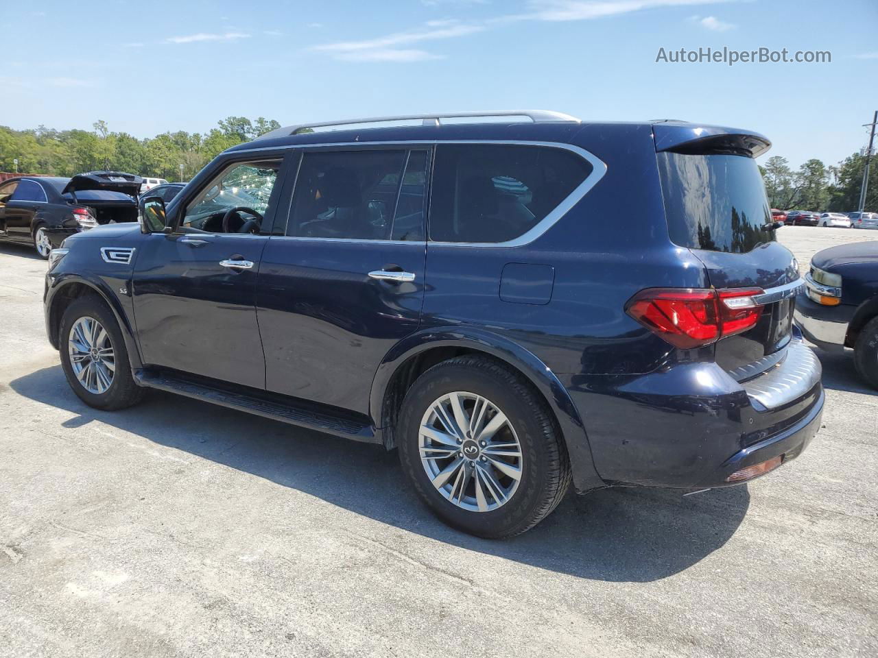 2018 Infiniti Qx80 Base Blue vin: JN8AZ2NF6J9660984