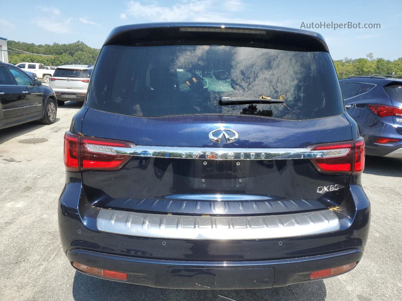 2018 Infiniti Qx80 Base Blue vin: JN8AZ2NF6J9660984