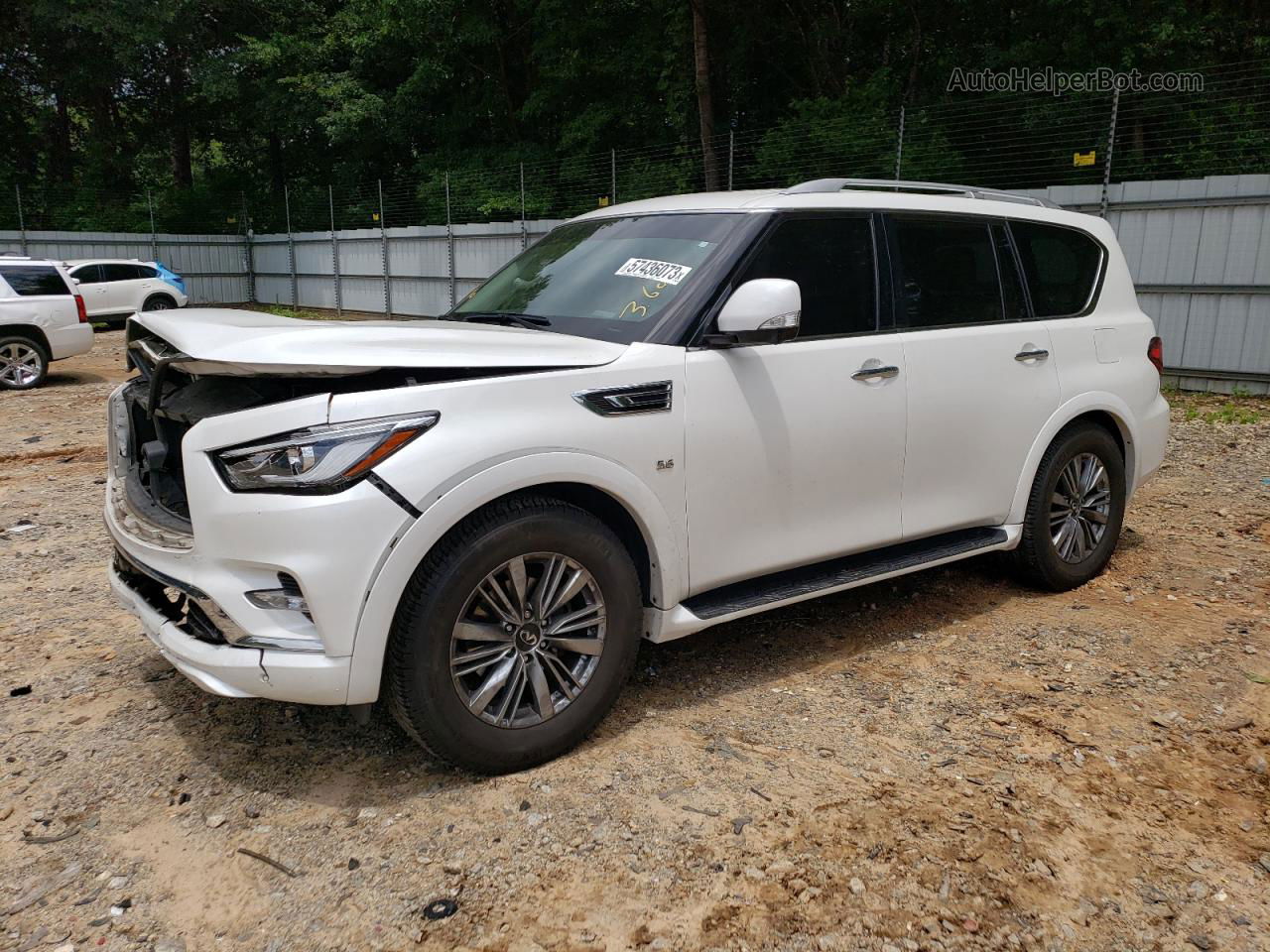 2018 Infiniti Qx80 Base White vin: JN8AZ2NF6J9662590