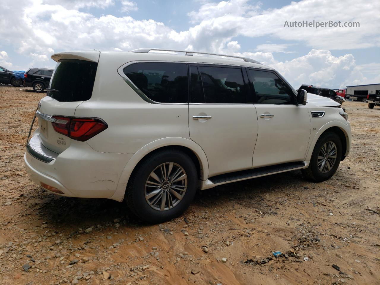 2018 Infiniti Qx80 Base White vin: JN8AZ2NF6J9662590